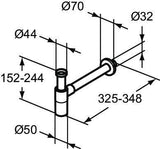 Ideal Standard IS Armaturen-Bundle AP Ceratherm T25 Silk Black – Duschsystem, Waschtischarmatur & Designsiphon