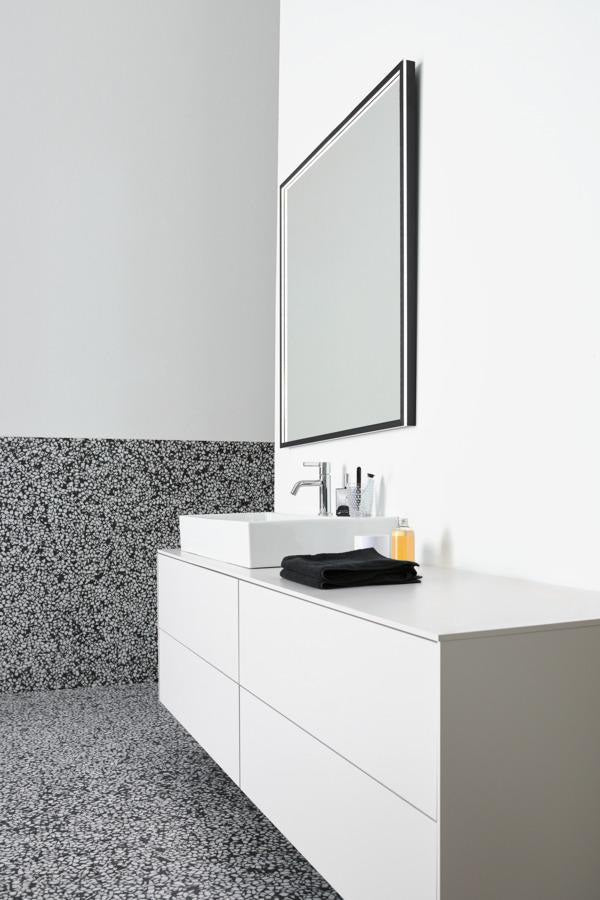 IDEAL STANDARD Conca Wandspiegel eckig 600x600 mm mit LED-Beleuchtung und Aluminiumrahmen