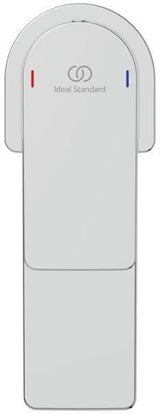 Ideal Standard Edge Waschtischarmatur Chrom 90 mm mit Ablaufgarnitur und Heißwasser-Sparfunktion