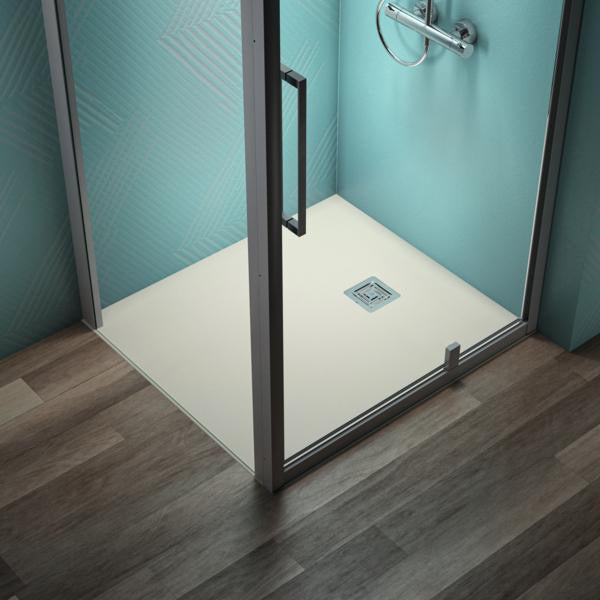 Ideal Standard Ultra Flat S + Rechteck-Brausewanne 1000x900mm Mineralguss Weiß Matt