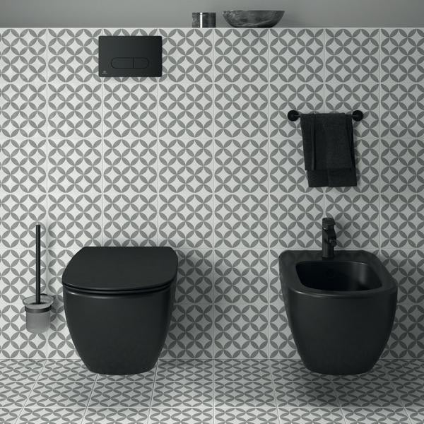 IDEAL STANDARD Bidetarmatur Cerafine O 132 mm mit Ablaufgarnitur in Chrom
