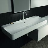 IDEAL STANDARD Conca Aufsatzwaschtisch 1200x450x165 mm, Weiß, 3 Hahnlöcher, mit Überlauf