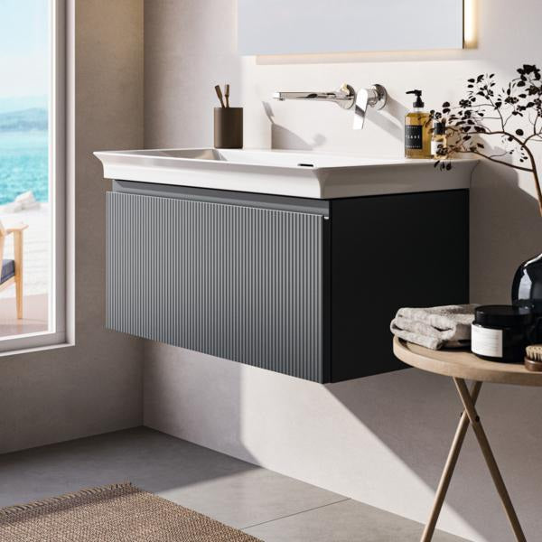 Ideal Standard Finesse Möbelwaschtischunterschrank 800 mm mit Auszug und Softclose in Greige matt