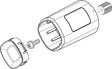 Ideal Standard Ceratherm T100 Thermostatgriff – Hebelgriff in Diamond Chrom