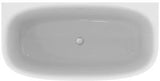 Ideal Standard D-Form-Badewanne Dea 1500x750x610mm Weiß für Wandanbindung
