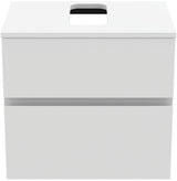 Ideal Standard Finesse Waschtischunterschrank 602 mm, 2 Auszüge, Greige matt, wandhängend