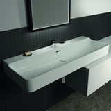 Ideal Standard Conca Aufsatzwaschtisch 1200x450x165 mm, 1 Hahnloch, mit Überlauf, Weiß