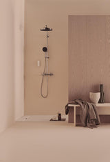 Ideal Standard Ceratherm T125 Duschsystem mit Badethermostat, Pin-Griffen und 300 mm Regenbrause in Chrom