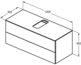 Ideal Standard Adapto Deckplatte 600 mm Pinie hell Dekor für Waschtischunterschrank