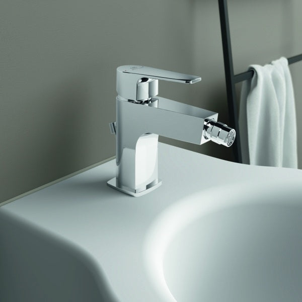 Ideal Standard Cerafine D Bidetarmatur Chrom 125 mm mit Ablaufgarnitur