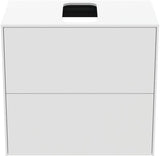 Ideal Standard Conca WT-Unterschrank 602 mm, 2 Auszüge, Push-Open & Softclose, Anthrazit