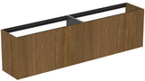 Ideal Standard Conca Waschtischunterschrank 1985 mm, 2 Auszüge, Anthrazit, wandhängend, ohne Platte