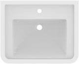 Ideal Standard Möbelwaschtisch Calla 1 Hahnloch mit Überlauf 665x540x155 mm Weiß