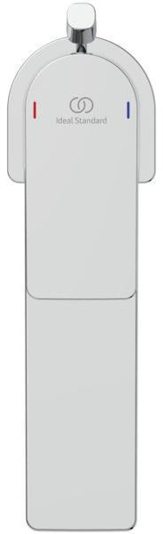 Ideal Standard Edge Waschtischarmatur Slim Chrom 5 l/min mit Ablaufgarnitur 120 mm Ausladung