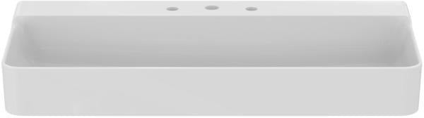 Ideal Standard Conca Aufsatzwaschtisch 1000x450x145 mm, 3 Hahnlöcher, ohne Überlauf, Weiß