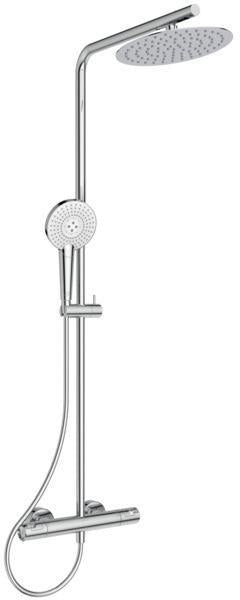 Ideal Standard Ceratherm T50 Duschsystem mit Thermostat & Teleskopfunktion in Chrom