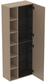 Ideal Standard Hochschrank Finesse 600x300x1600mm, Tür rechts, Greige matt, Softclose