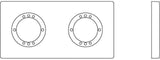 Ideal Standard Archimodule 1er Rosette 83x83 mm Chrom – Rechteckige Armaturenrosette