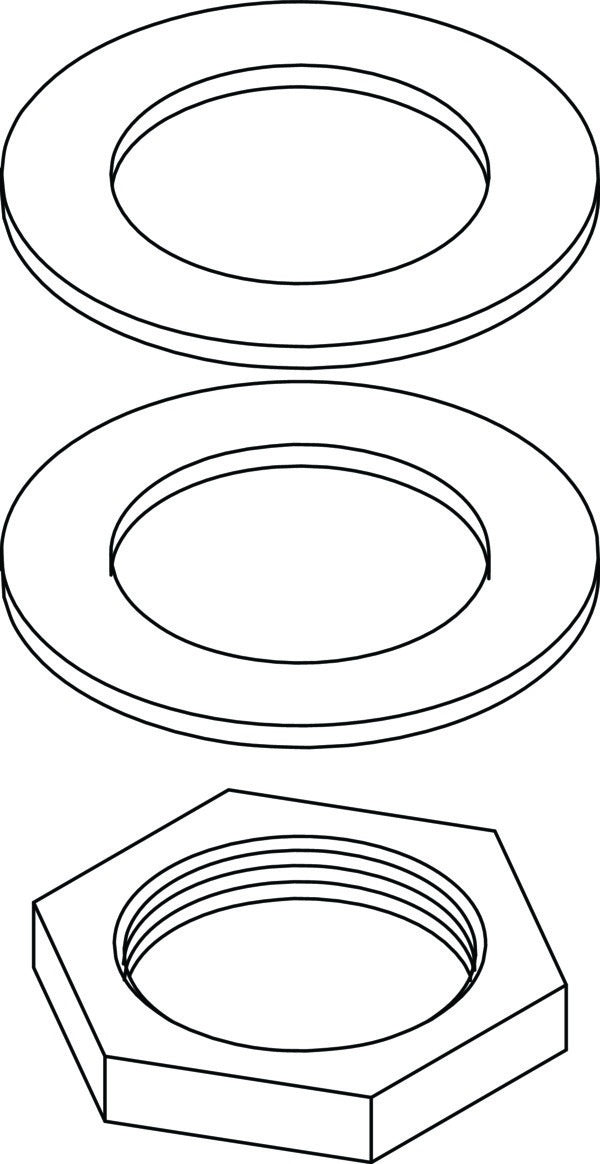 Ideal Standard Befestigungsset Seitenventil A963049NU – Zubehör für Armaturen