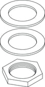 Ideal Standard Befestigungsset Seitenventil A963049NU – Zubehör für Armaturen