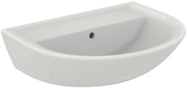 Ideal Standard Eurovit Waschtisch 600x470x160mm Weiß ohne Hahnloch mit Überlauf
