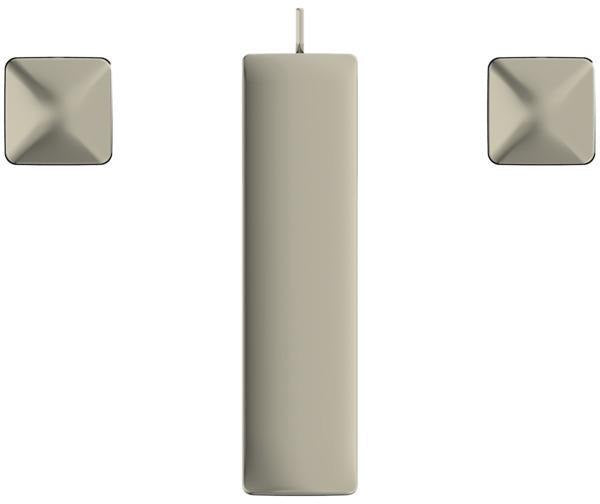 Ideal Standard Conca 3-Loch-Waschtischarmatur Brushed Gold mit Ablaufgarnitur, Ausladung 133 mm