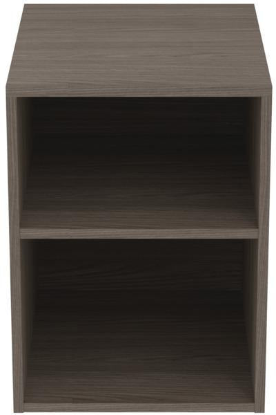 IDEAL STANDARD Finesse Seitenelement 400x505x540mm Greige matt – Wandhängend mit 2 offenen Fächern