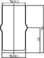 IDEAL STANDARD Ersatzglas für Toilettenbürstengarnitur Retro, Opalglas – matt