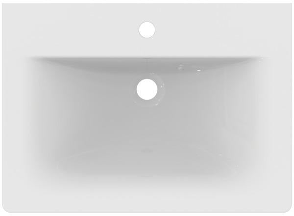 Ideal Standard Möbelwaschtisch Connect Air 640x460x165mm 1 Hahnloch mit Überlauf Weiß