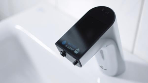 Ideal Standard Intellimix Sensor-Waschtischarmatur mit Seifenspender, Chrom – berührungslose Steuerung