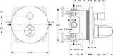 Ideal Standard CERATHERM 100 UP-Bausatz 2 Einzelthermostat EASY-Box chrom