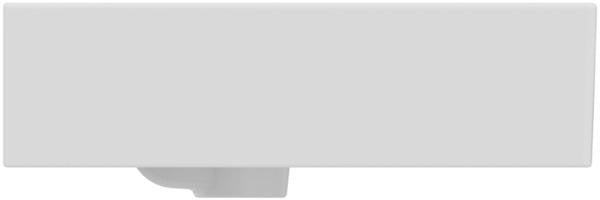 Ideal Standard Extra Aufsatzwaschtisch 1015 mm, 2 Plätze, 1 Hahnloch je Seite, mit Überlauf, Weiß