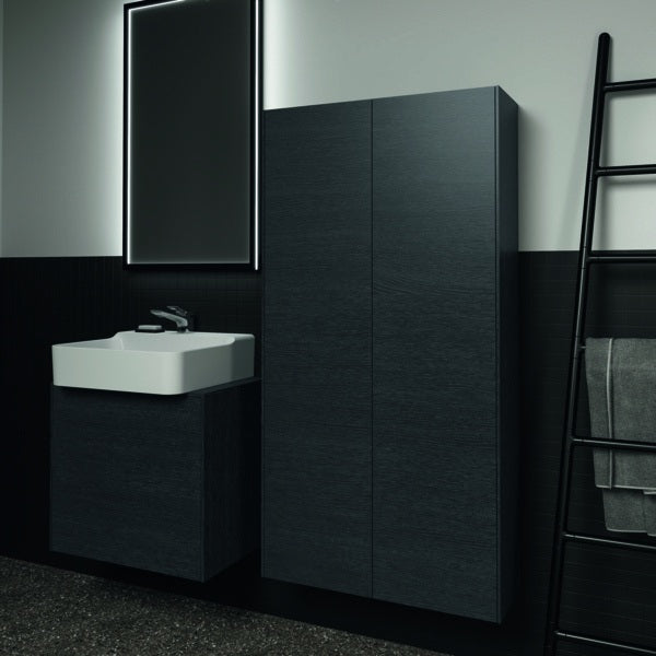 Ideal Standard Conca Waschtischunterschrank Eiche geflammt 602 mm mit Auszug und Push-Open