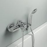 IDEAL STANDARD Ceraline Badearmatur Aufputz Chrom mit Umstelleinheit und Wassersparposition