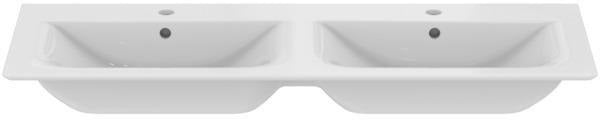 Ideal Standard Möbeldoppelwaschtisch Connect Air 1240 mm Weiß mit 2x 1 Hahnloch
