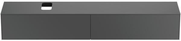 IDEAL STANDARD Conca WT-Unterschrank 2387x505x370 mm, 2 Auszüge, mit Ausschnitt, Weiß