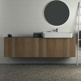 Ideal Standard Conca Waschtischunterschrank 1985 mm, 2 Auszüge, Anthrazit, wandhängend, ohne Platte