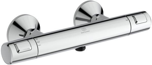 Ideal Standard Ceratherm T25 Brausethermostat AP, Ausladung 80 mm, Chrom – mit Verbrühschutz