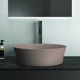 Ideal Standard Ipalyss Aufsatzwaschbecken 400x400mm Schwarz ohne Hahnloch ohne Überlauf