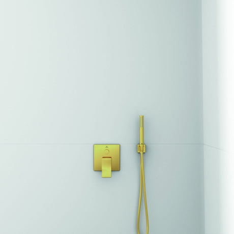 Ideal Standard Idealrain Atelier Wandanschlussbogen – Eckige Rosette, Brushed Gold, Messing