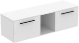 Ideal Standard i.life B Möbel-Set 160 cm – 2 Auszüge, 1 offenes Fach, Gr. Schwarz Weiß matt