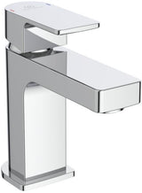 Ideal Standard Edge Waschtischarmatur Chrom 90 mm mit Ablaufgarnitur und Heißwasser-Sparfunktion