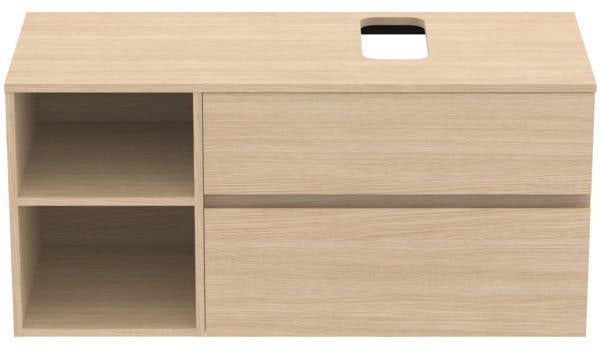 Ideal Standard Finesse Waschtischunterschrank 1202 mm, 2 Auszüge, Greige matt