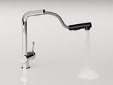 Ideal Standard Ceralook Küchenarmatur mit herausziehbarer Handbrause und hohem Auslauf, Chrom