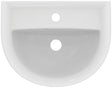 Ideal Standard Eurovit Handwaschbecken 450x350x155 mm, 1 Hahnloch, mit Überlauf, Weiß