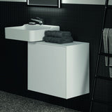 Ideal Standard Conca Waschtischunterschrank 602 mm, 1 Auszug, Push-Open, Weiß – ohne Ausschnitt