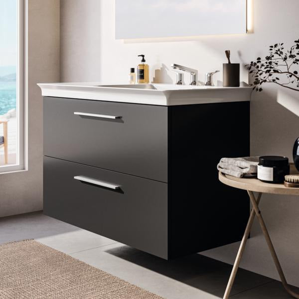 Ideal Standard Möbelwaschtisch La Dolce Vita 1060 mm, 3 Hahnlöcher, Ablage links, Weiß