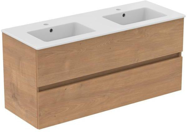 Ideal Standard Eurovit+ Möbelpaket mit Waschtisch 51 cm, Unterschrank 50 cm und 2 Auszügen in Grau