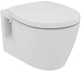 Ideal Standard Connect Wand-WC-Paket randlos mit SoftClosing WC-Sitz, 365x550x340 mm, Weiß