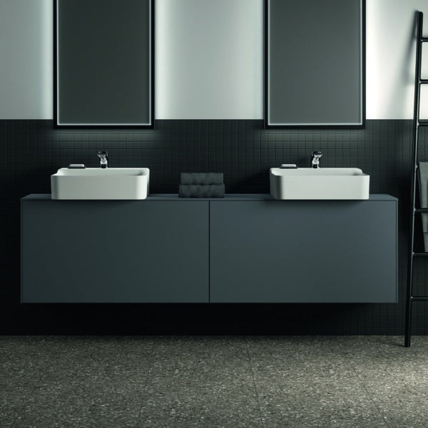 Ideal Standard Conca Waschtischunterschrank 1987 mm, 2 Auszüge, Push-Open, Weiß